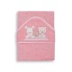 Capa de baño Love rosa