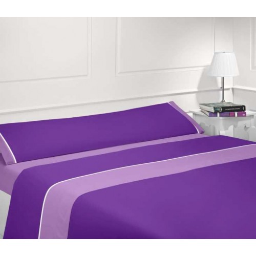 Juego sábanas verano lila-roxo - Cama 90