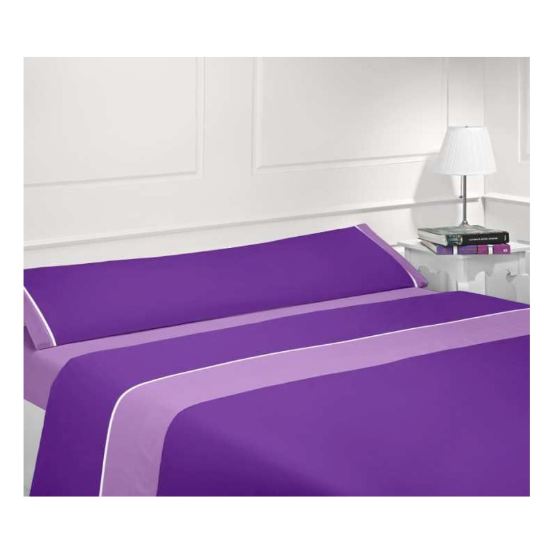 Juego sábanas verano lila-roxo - Cama 90