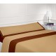 Juego sábanas verano chocolate-beige - Cama 105