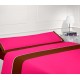 Juego sábanas verano chocolate-fuxia - Cama 105