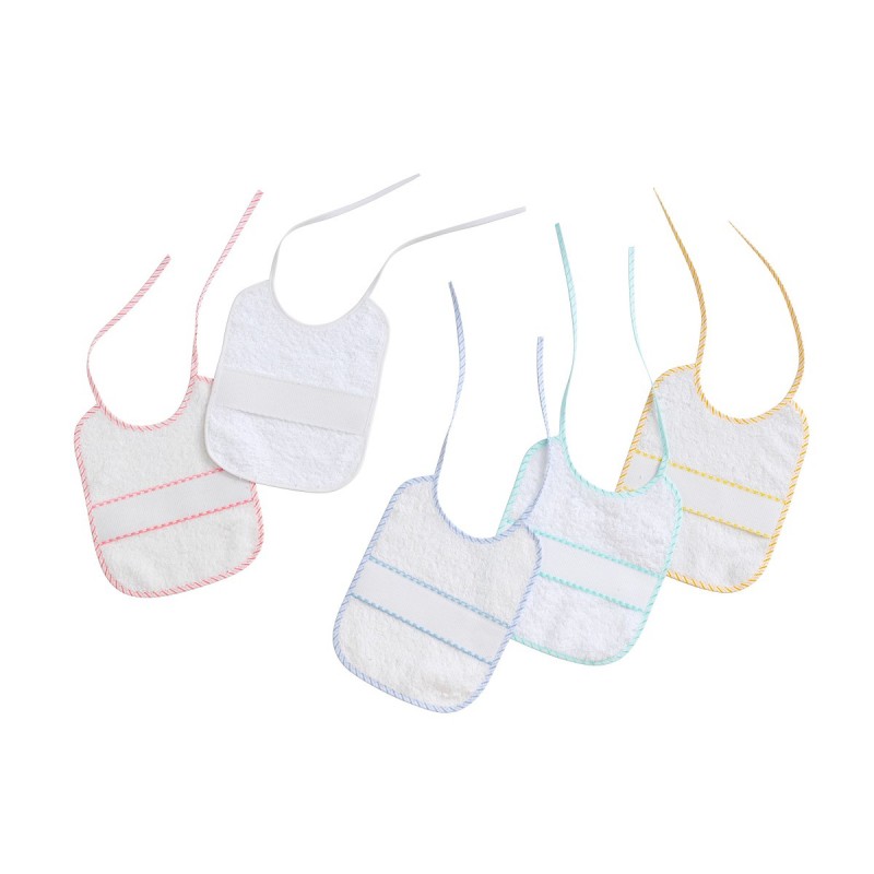 Babero Punto Cruz 12 uds. 20x25 Interbaby