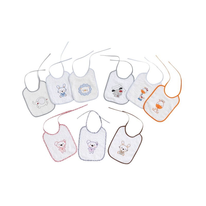 Babero Rizo 12 uds. 20x25 Interbaby