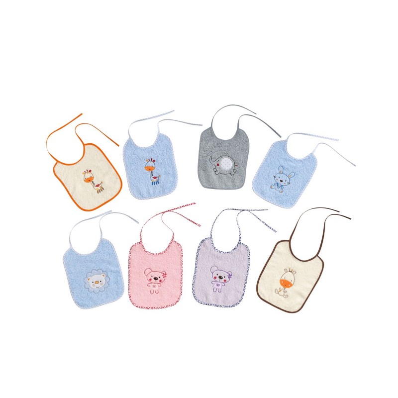Babero Rizo 20x25 12 uds. Interbaby