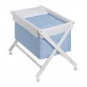 Minicuna Plegable Star Gris Azul Interbaby