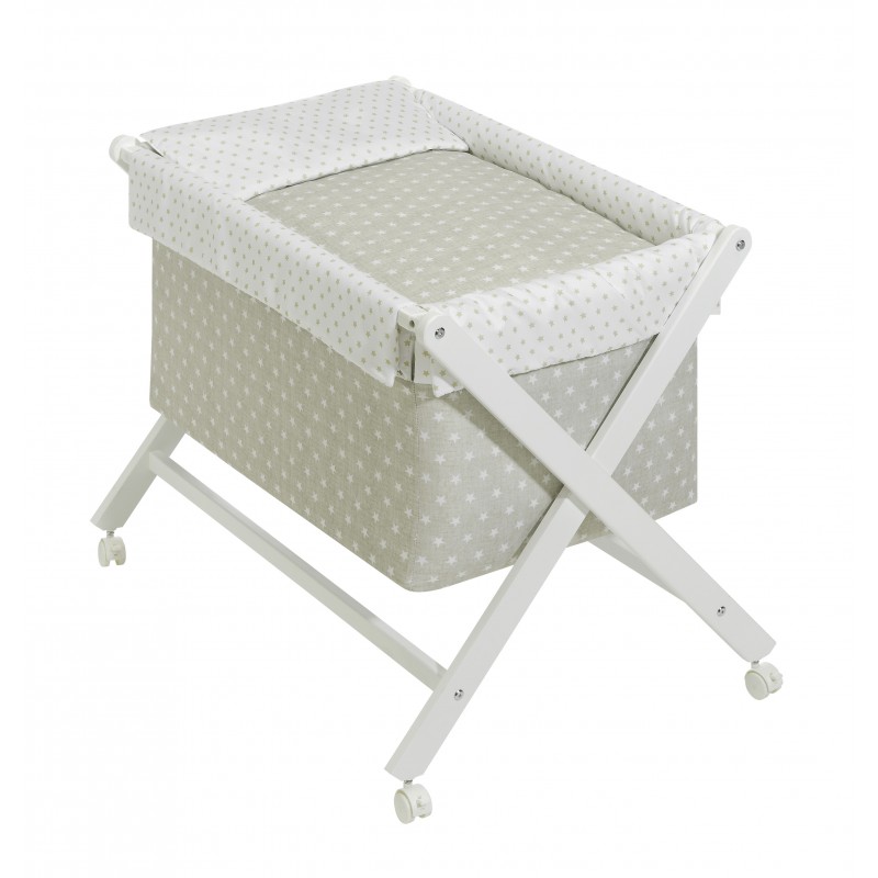 Minicuna Plegable Star Beige Bimbi Interbaby