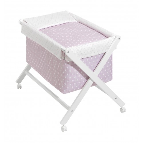 Minicuna Plegable Star Rosa Bimbi Interbaby