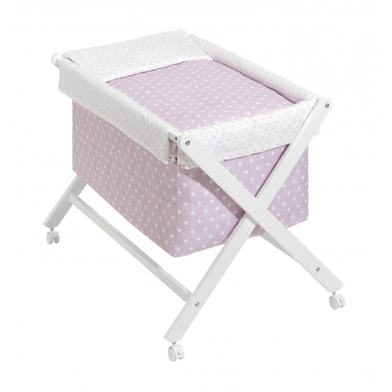 Minicuna Plegable Star Rosa Bimbi Interbaby