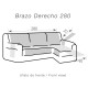 Cubre Sofá Acolchado Chaise Longue 280 cm. Belmartí