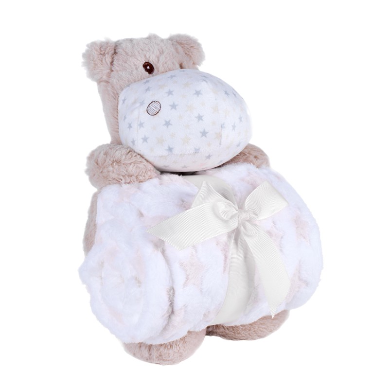 PELUCHE+MANTA MOD HIPOPOTAMO BEIG