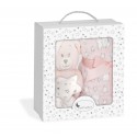 SET PELUCHE +MANTA OSO ESTRELLA ROSA