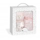 SET PELUCHE +MANTA OSO ESTRELLA ROSA