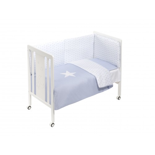 CUNA MONET PREMIUM+COORDINADO ESTRELLA AZUL