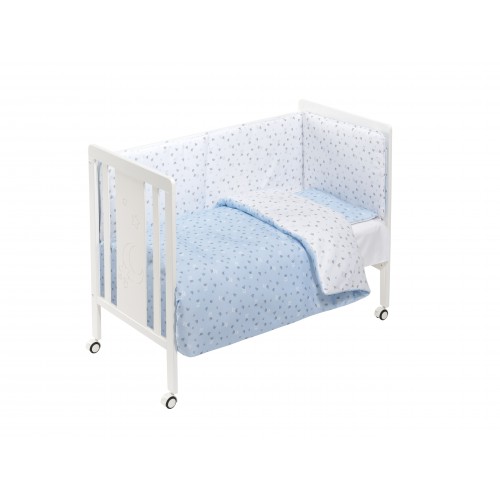 CUNA MONET PREMIUM+COORDINADO CORONA AZUL
