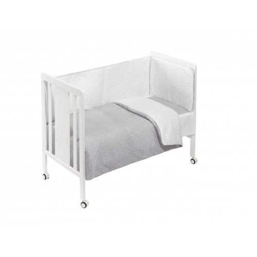 CUNA MONET PREMIUM+COORDINADO UNIVERSO GRIS