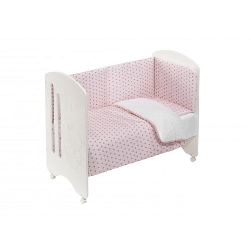 CUNA LOVELY PREMIUM+COORD ESTRELLA MAR ROSA