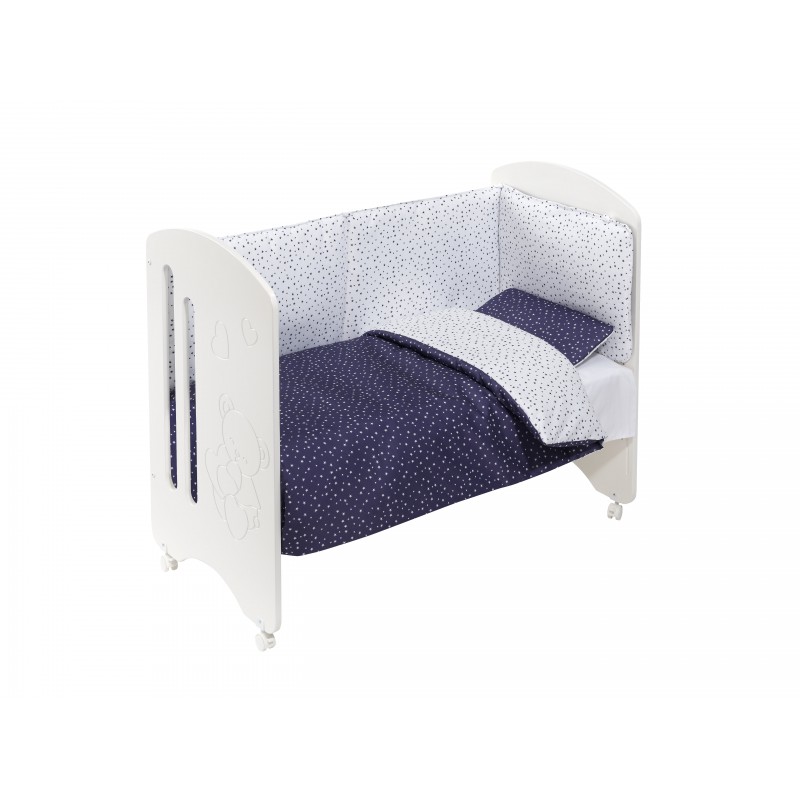 CUNA LOVELY PREMIUM+COORDINADO UNIVERSO MARINO