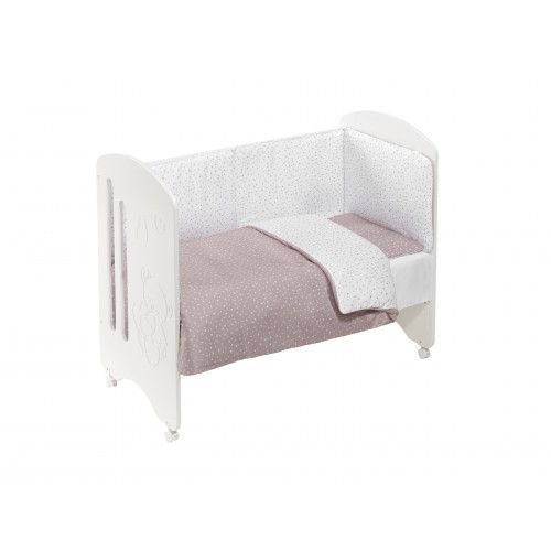 CUNA LOVELY PREMIUM+COORDINADO UNIVERSO BEIG