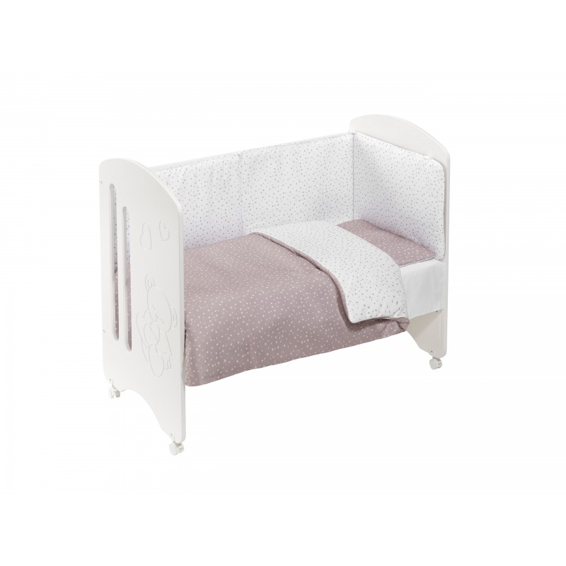 CUNA LOVELY PREMIUM+COORDINADO UNIVERSO BEIG