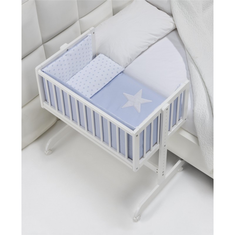 MINICUNA COLECHO +COORDINADO ESTRELLA AZUL