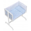 MINICUNA COLECHO+COORDINADO MOD CORONA AZUL