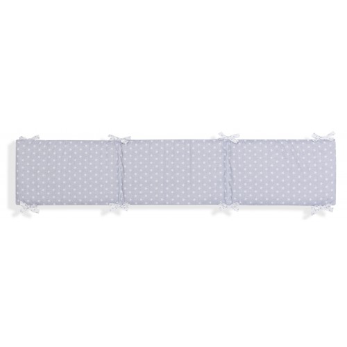 PROTECTOR CUNA LISO 40X185X3 CM GRIS