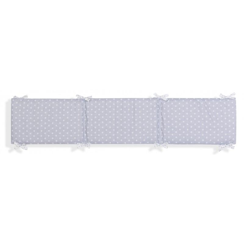PROTECTOR CUNA LISO 40X185X3 CM GRIS