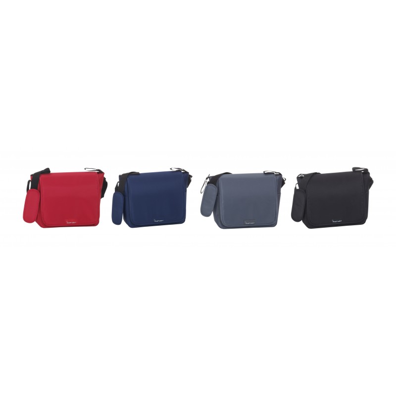 BOLSO LISO con cambiador 32x14x31 MARINO