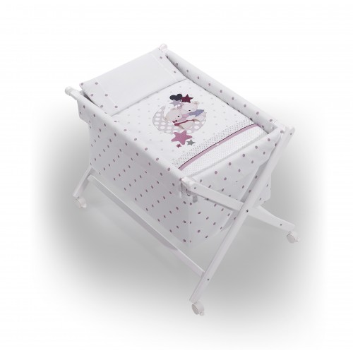 MINICUNA +TEXTIL MAD BCA MODAMOROSOS ROSA