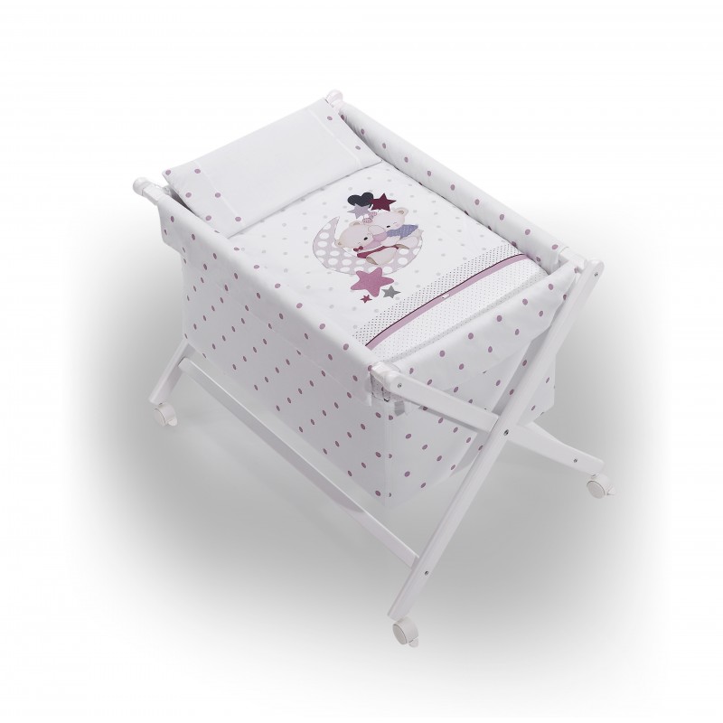 MINICUNA +TEXTIL MAD BCA MODAMOROSOS ROSA