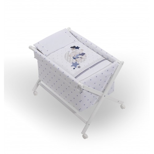 MINICUNA +TEXTIL MAD BCA MODAMOROSOS AZUL