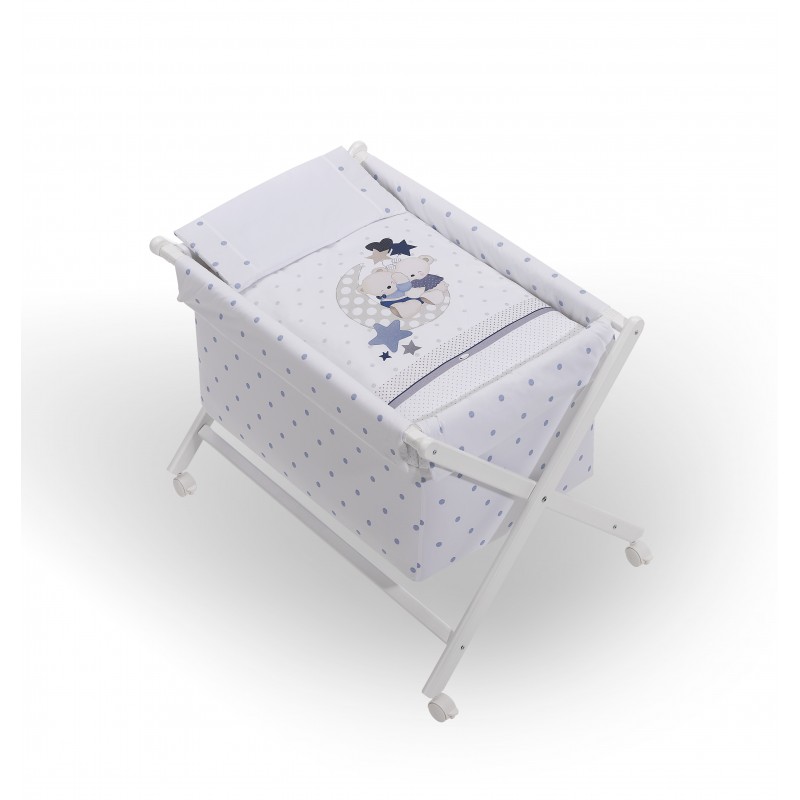 MINICUNA +TEXTIL MAD BCA MODAMOROSOS AZUL