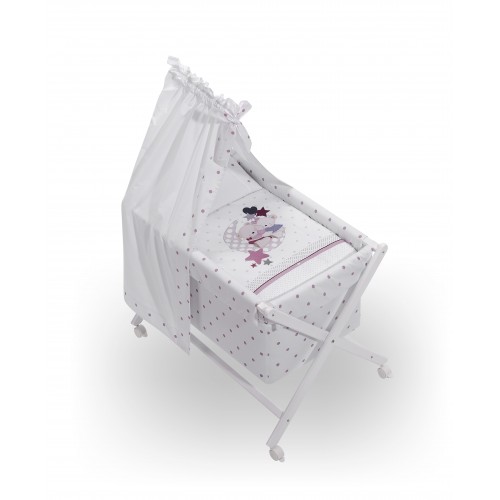 MINICUNA BCO+TEXTIL+DOSELMOD AMOROSOS ROSA