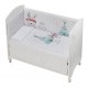 EDREDON CUNA COORDINADO 3 PCS MOD TIPI OSO BLANCO