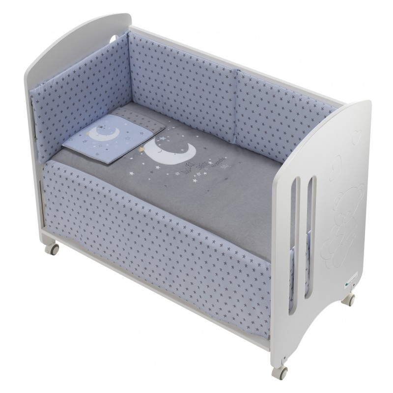COORDINADO 3 PCS MOD LUNA UNIVERSO AZUL