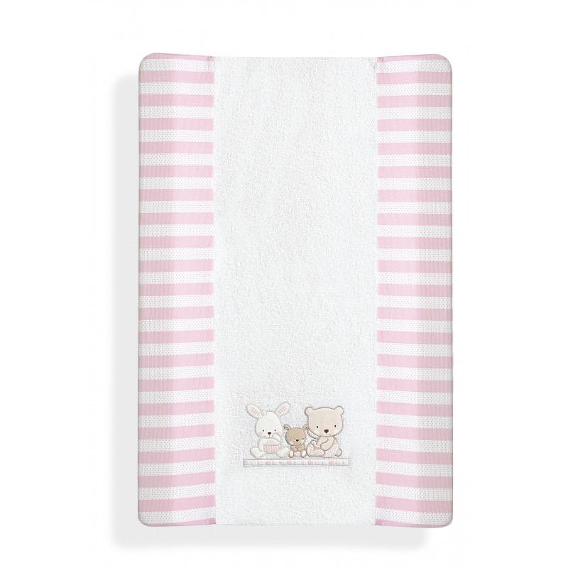 CUBREBAÑERAS CON ESPONJA MOD LOVE ROSA