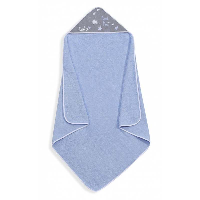 Capa de baño Love You azul