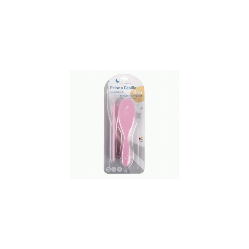 SET PEINE Y CEPILLO ROSA
