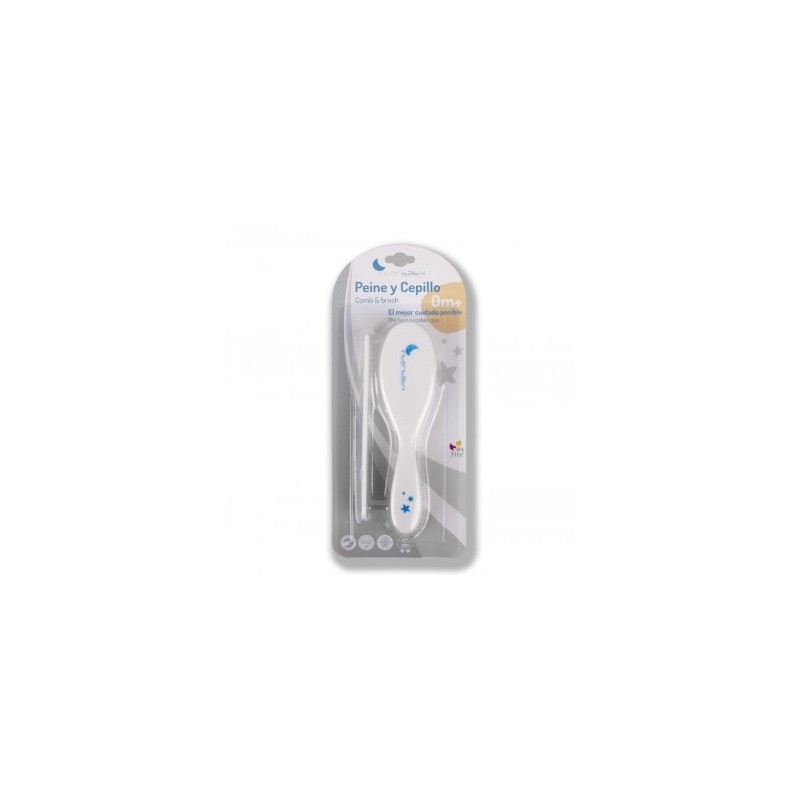 SET PEINE Y CEPILLO BLANCO