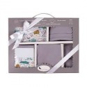 SET REGALO 5 PCS100% ALG T 0-6 MOD ANIMALITOS GRIS