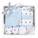 SET REGALO 5 PZS 100% ALGO TALLA 0-6(ESTRELLA) AZUL