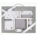SET REGALO 5 PCS 100% ALGT 0-6 MOD INDIO GRIS