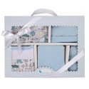 SET REGALO 5 PCS100% ALG T 0-6 MOD ANIMALITOS AZUL
