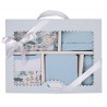 SET REGALO 5 PCS100% ALG T 0-6 MOD ANIMALITOS AZUL