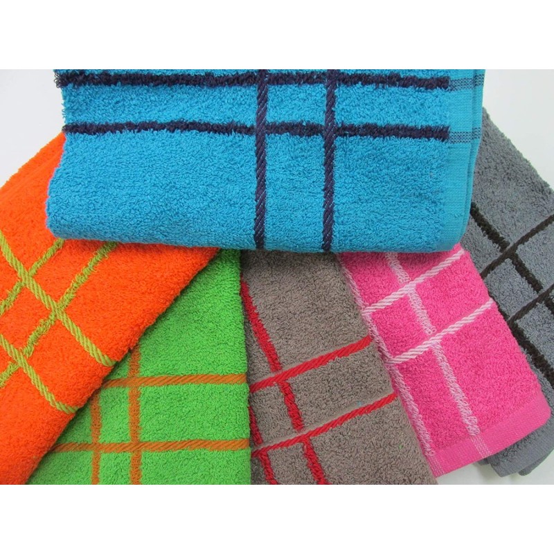 Paños Cocina 6 Piezas 50x50 Mod. Rayas HC Algodón 100%