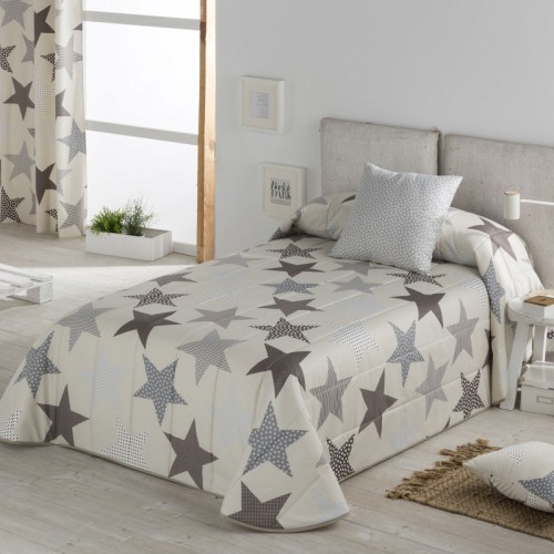 Colcha bouti Estrellas Gris