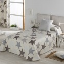 Colcha bouti Estrellas Gris