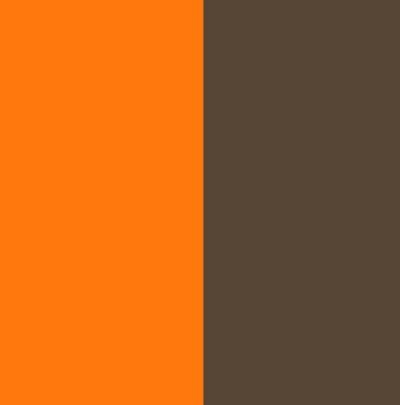 Nórdico bicolor naranja-choco
