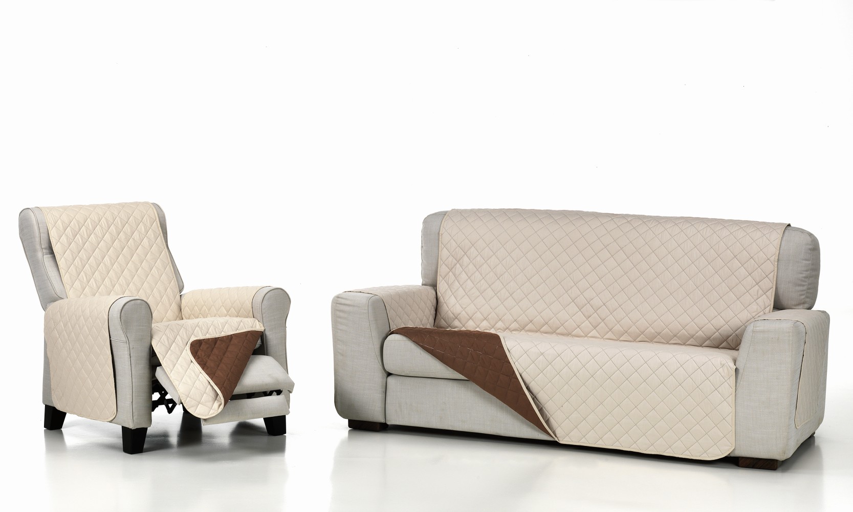 ACOLCHADO BEIGE-MARRON